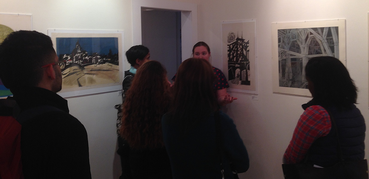 Sculpture students visit James Grashow's rt studio