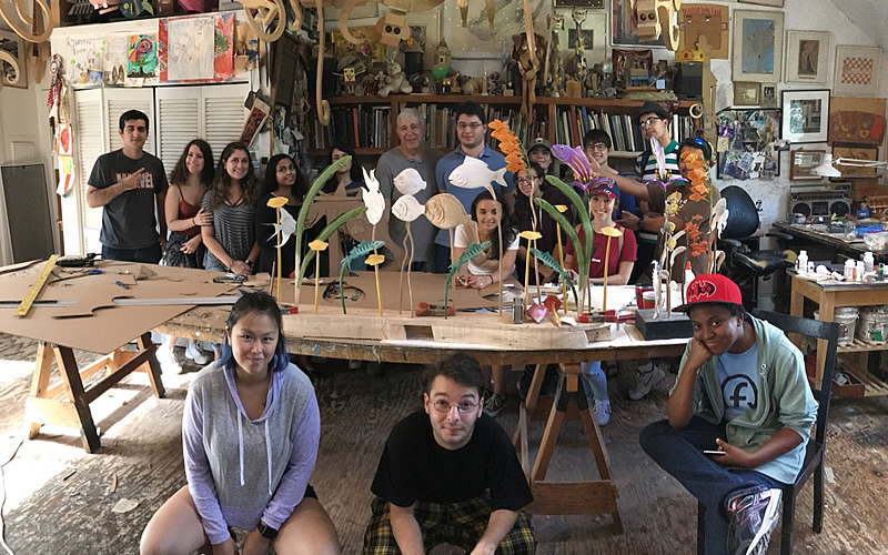 Sculpture Students Visit James Grashow’s Art Studio